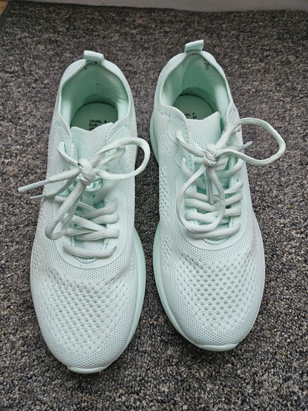 Primark Mint Green Knit Women’s Athletic Sneakers